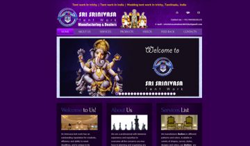 srisrinivasatentwork-website development in trichy [tiruchirappalli]