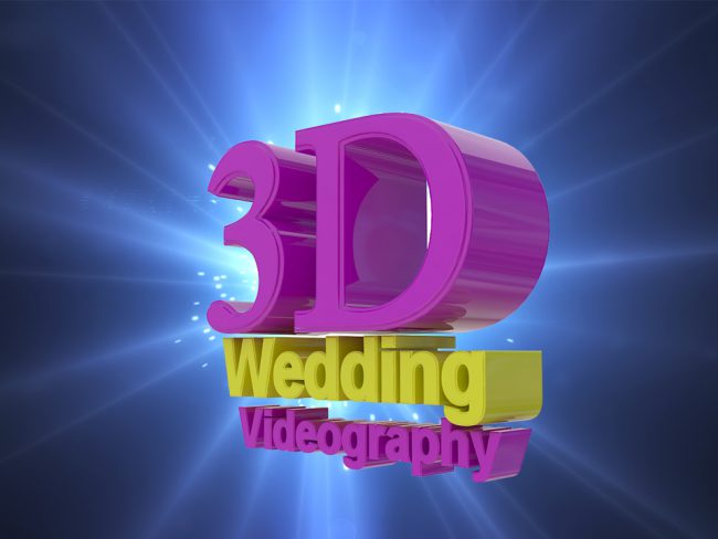 3D text logo animation