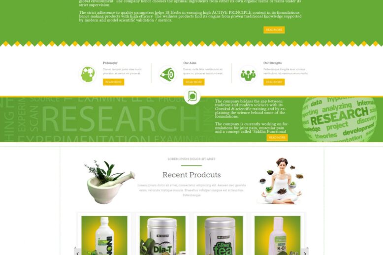 18herbs web designing and development
