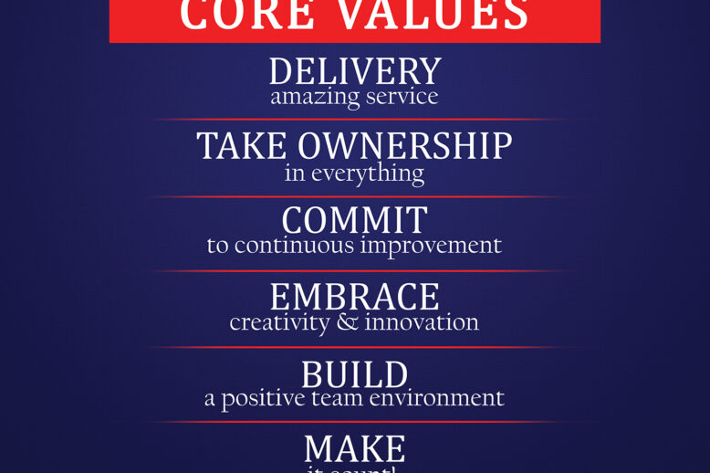 well graphics designing, motivating words Core Values in Madurai, India