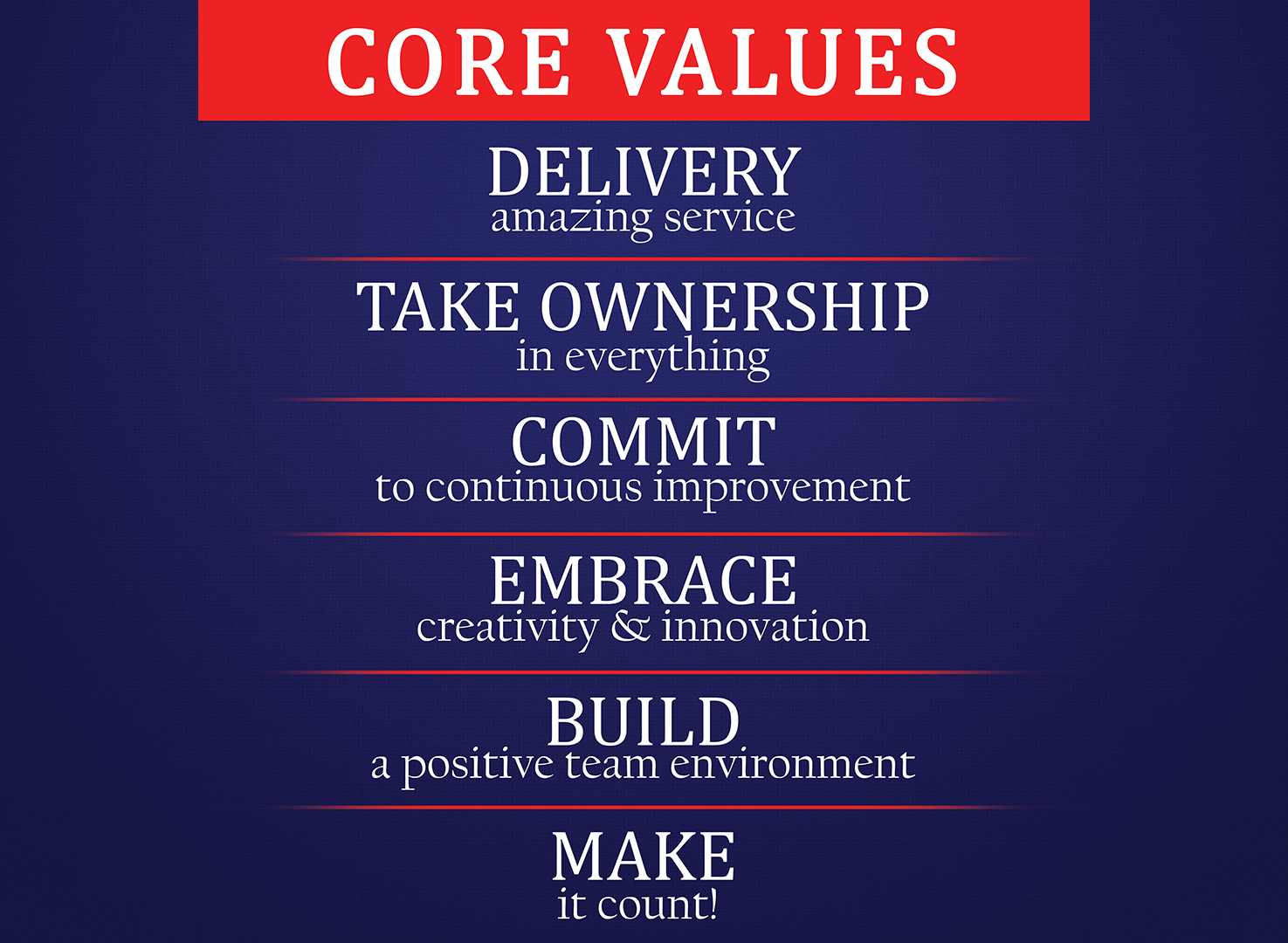 well graphics designing, motivating words Core Values in Madurai, India