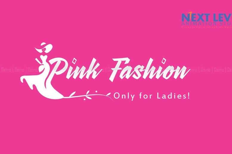 Pink Fashion Logo designing in Chennai ,India