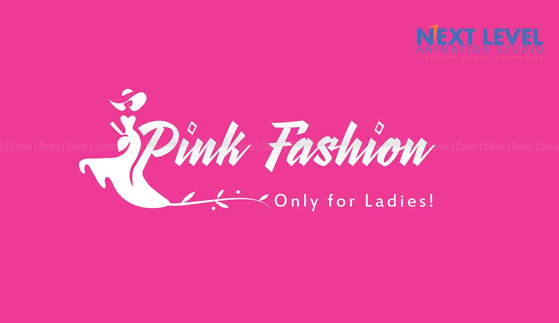 Pink Fashion Logo designing in Chennai ,India