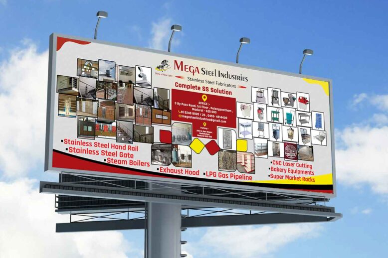 Custom standee banner design company in Madurai