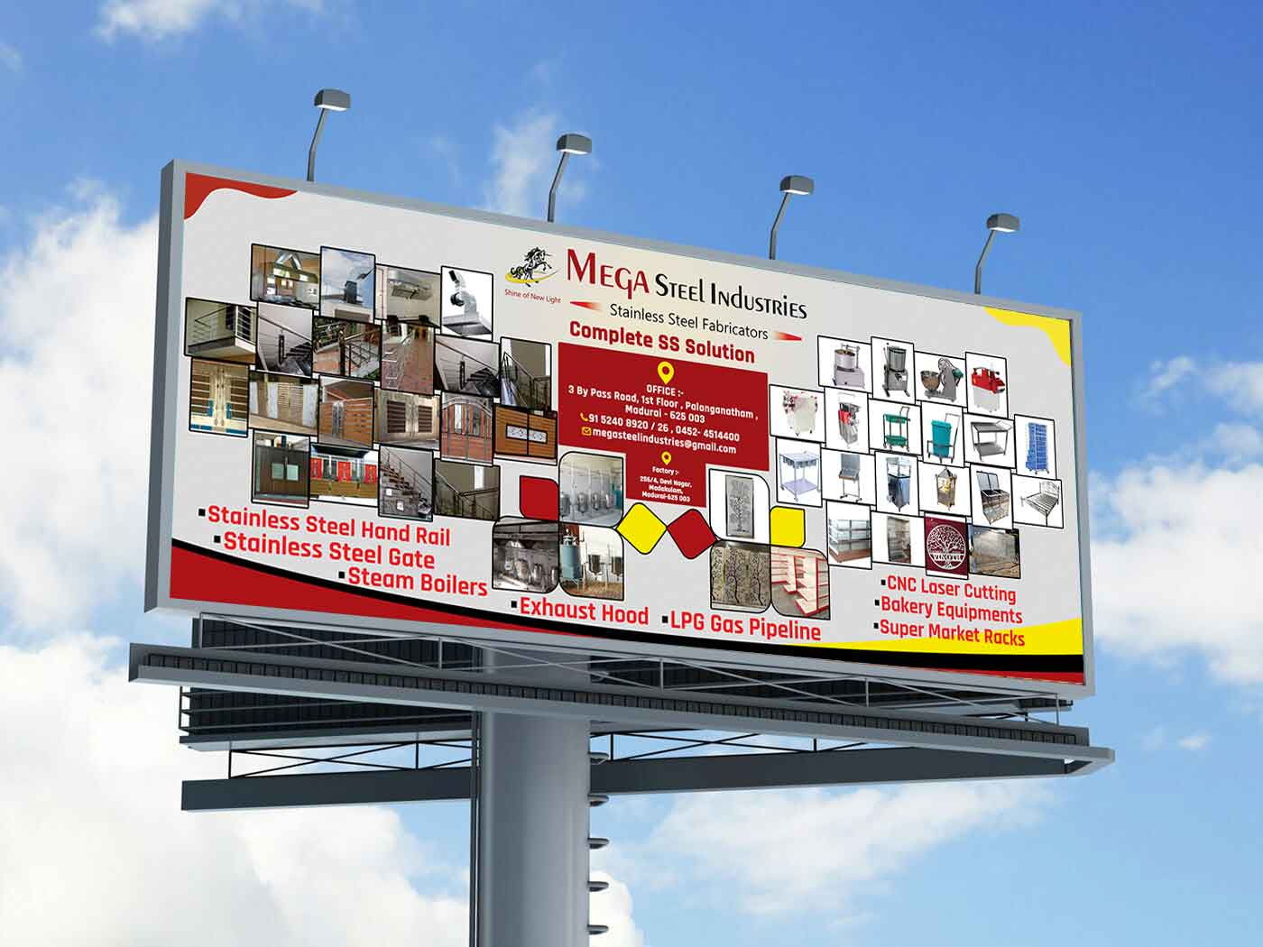 Custom standee banner design company in Madurai