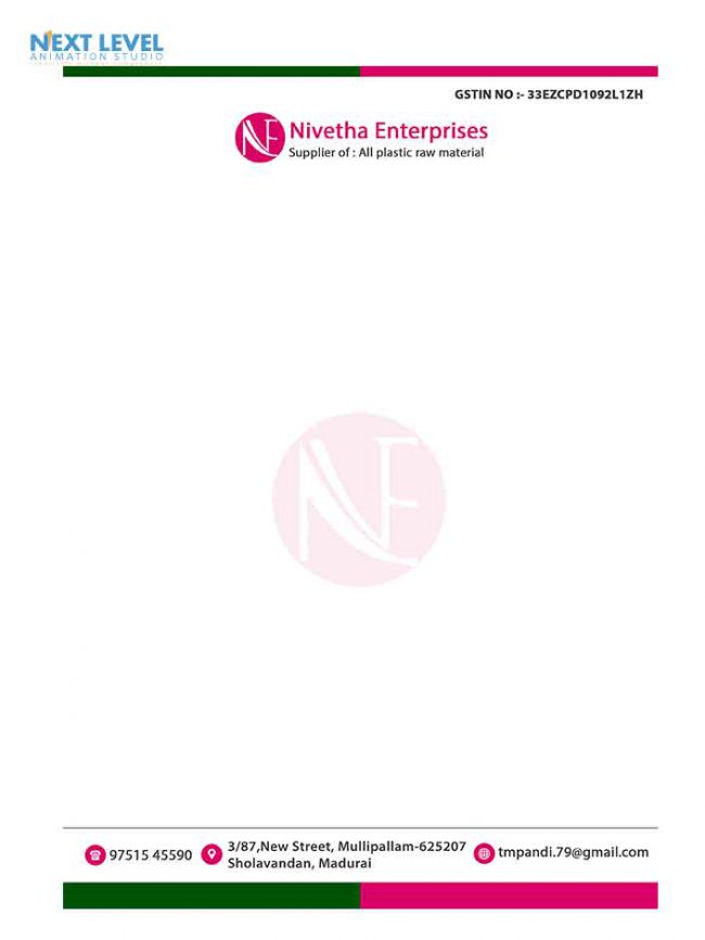 Printable business letterhead templates to customize designing company in Madurai