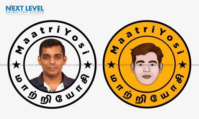 real photo to cartoon character designing in Madurai India