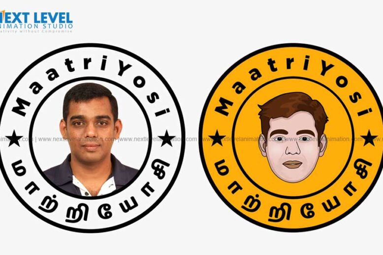 real photo to cartoon character designing in Madurai India