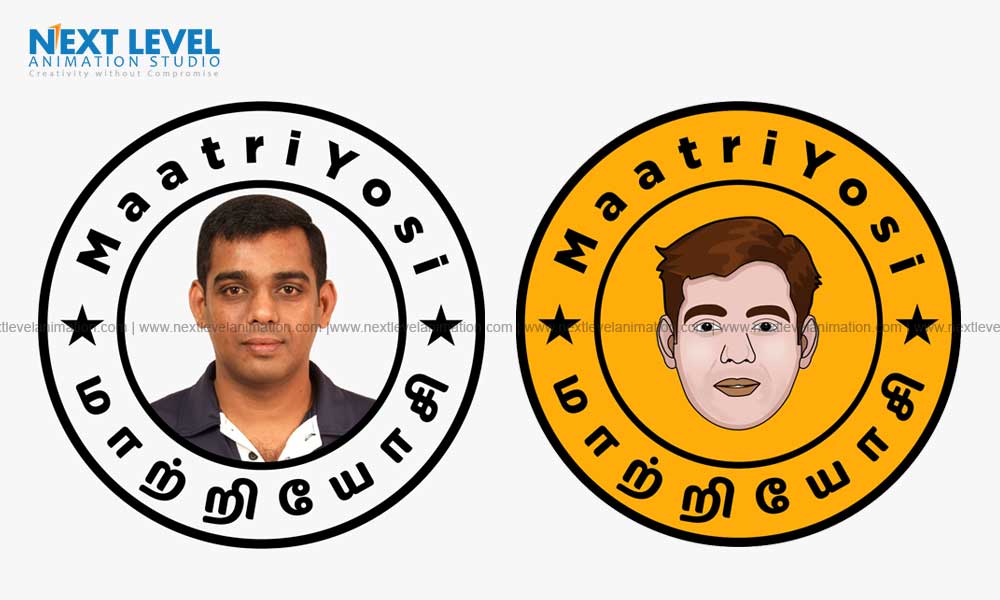 real photo to cartoon character designing in Madurai India